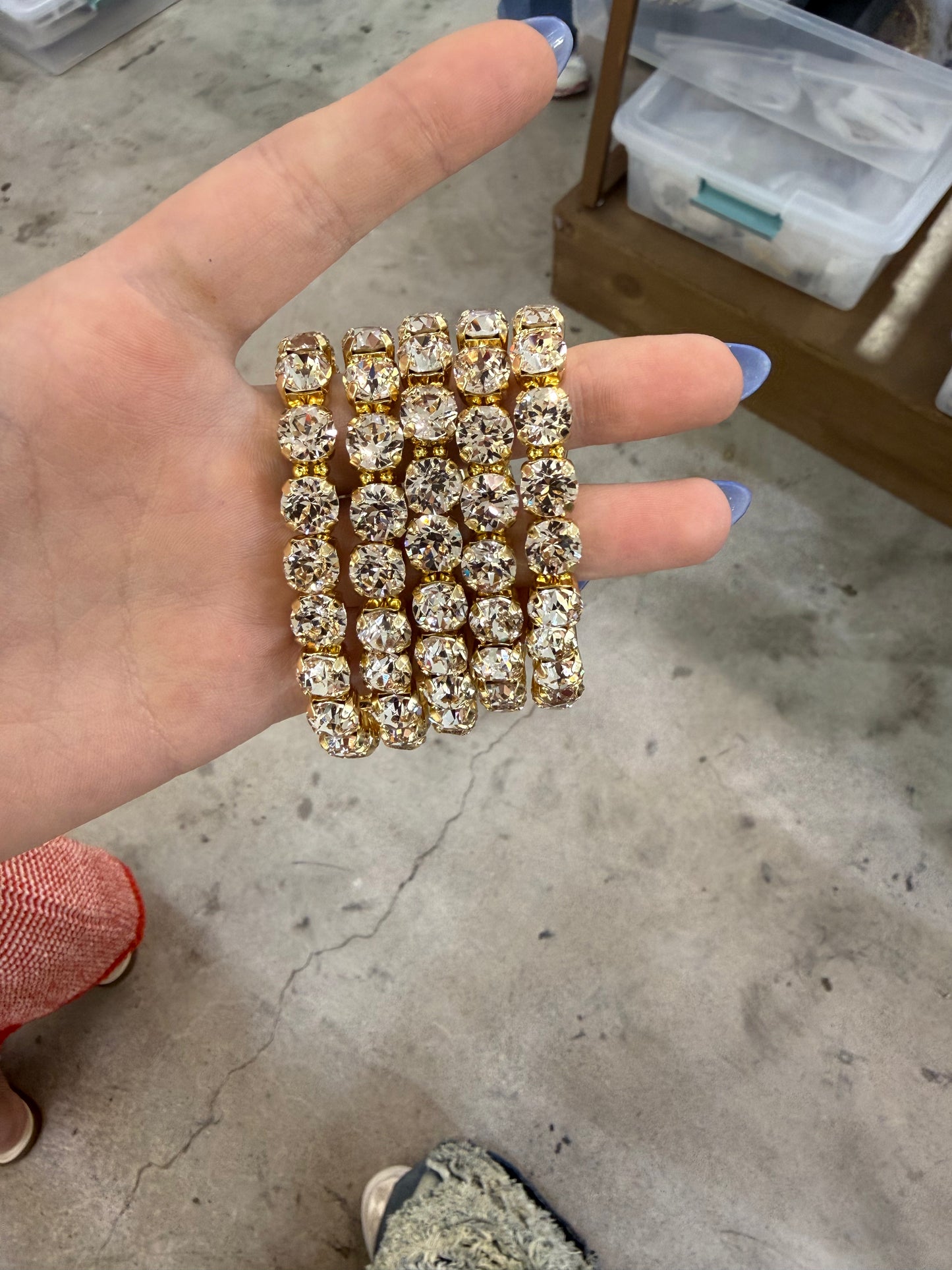 Mini Champagne Stretch Bracelet