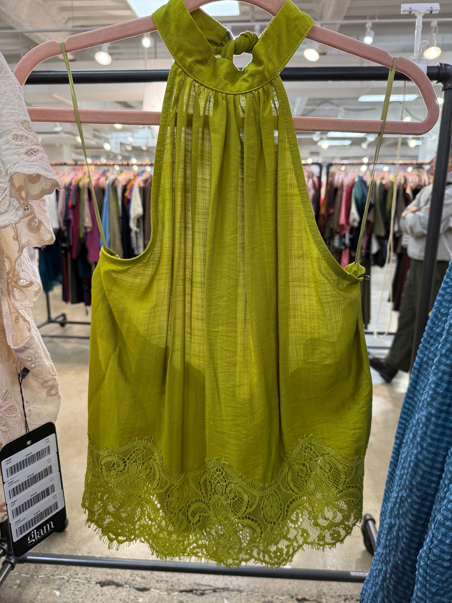 PRE ORDER Lime Lace Top