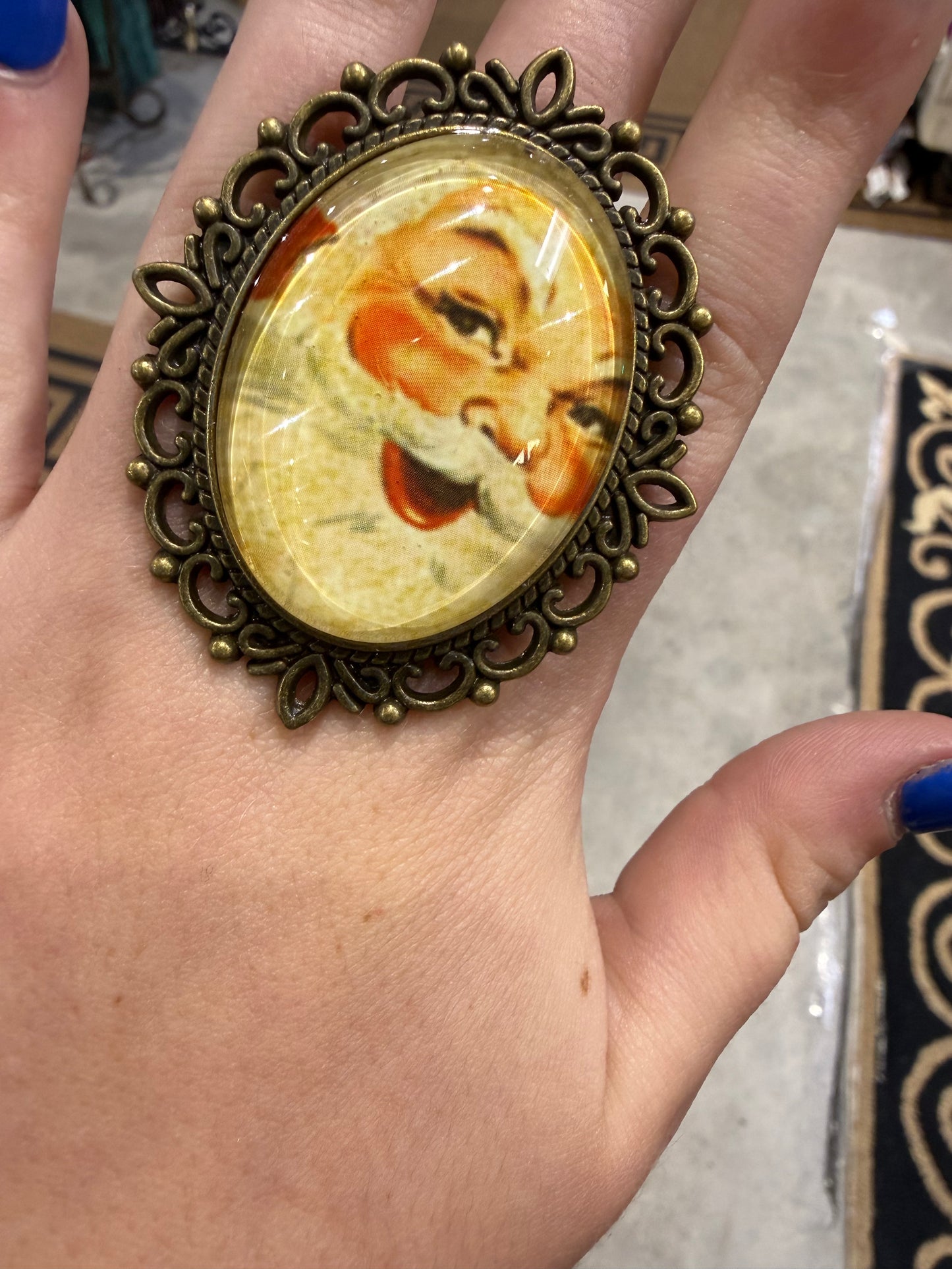 Vintage Santa Ring