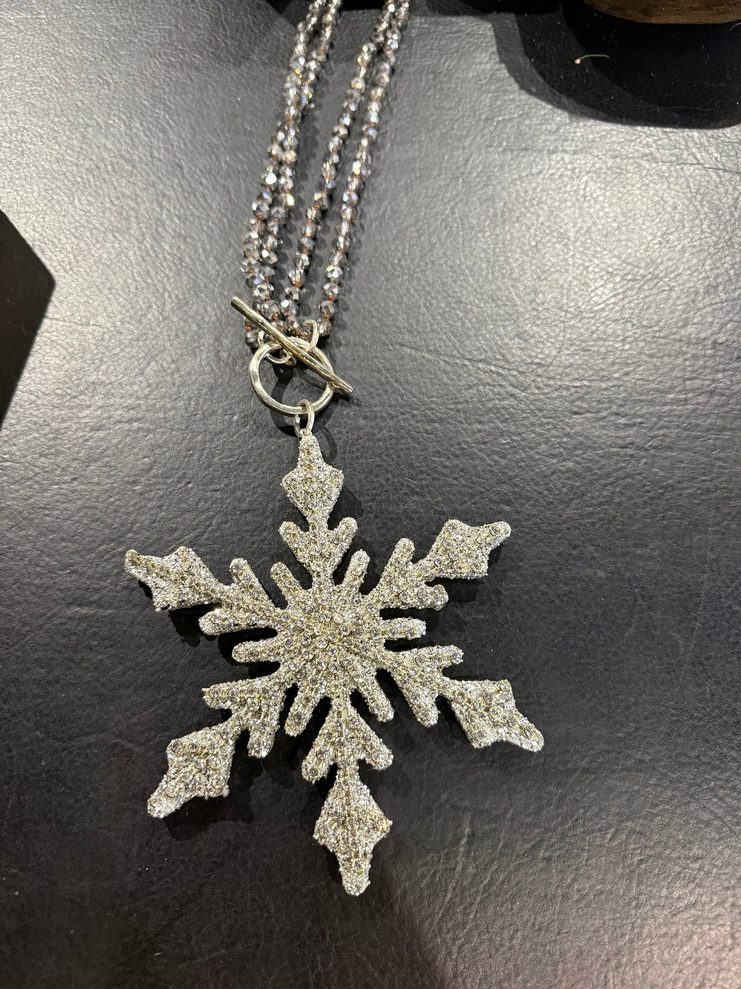 Bling Snowflake Necklace