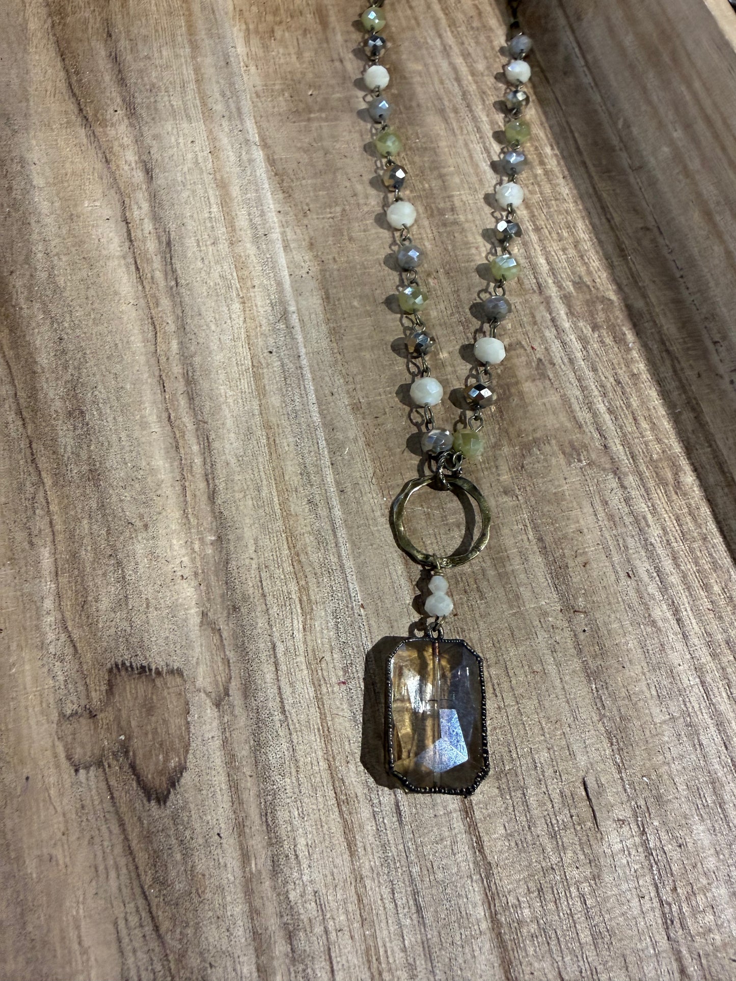 Beaded Crystal Garden Necklace