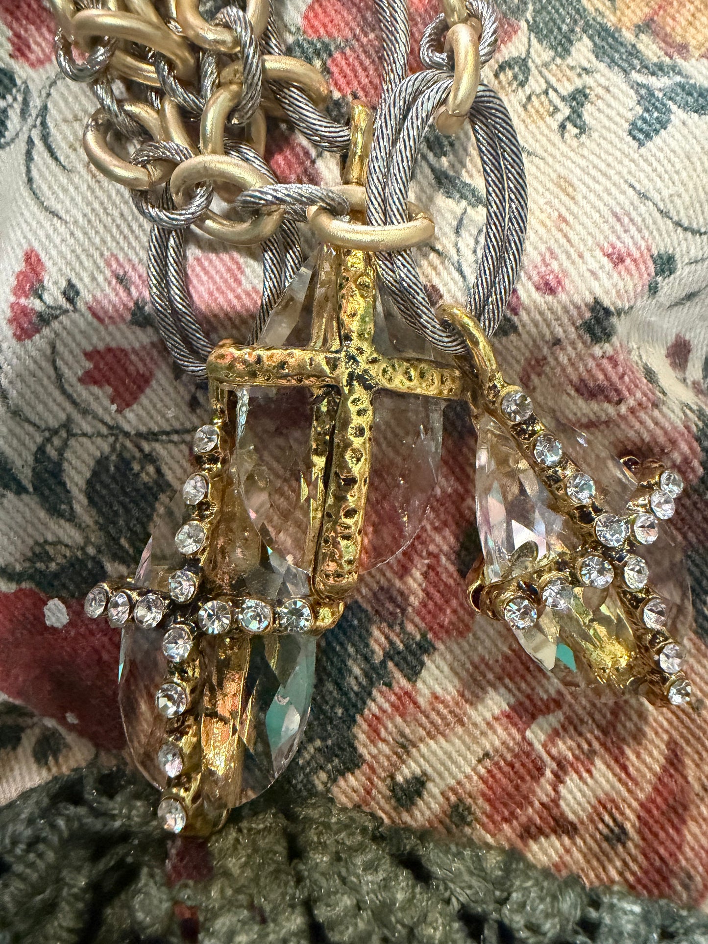 Steam Punk Cross Necklace