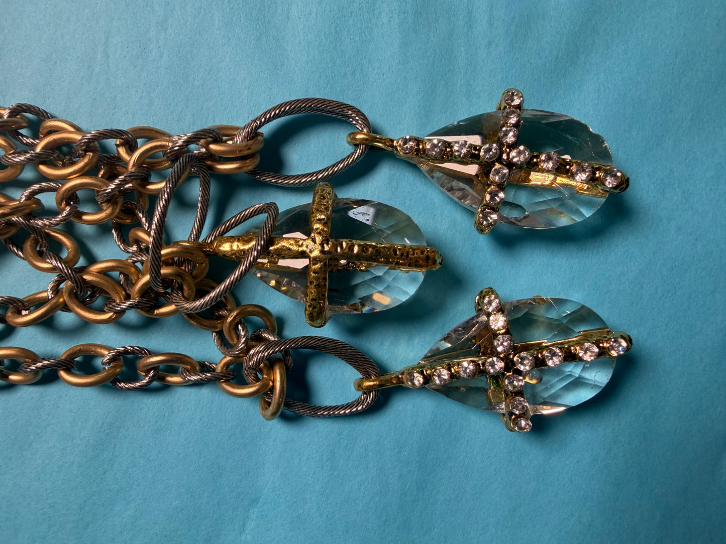 Steam Punk Cross Necklace