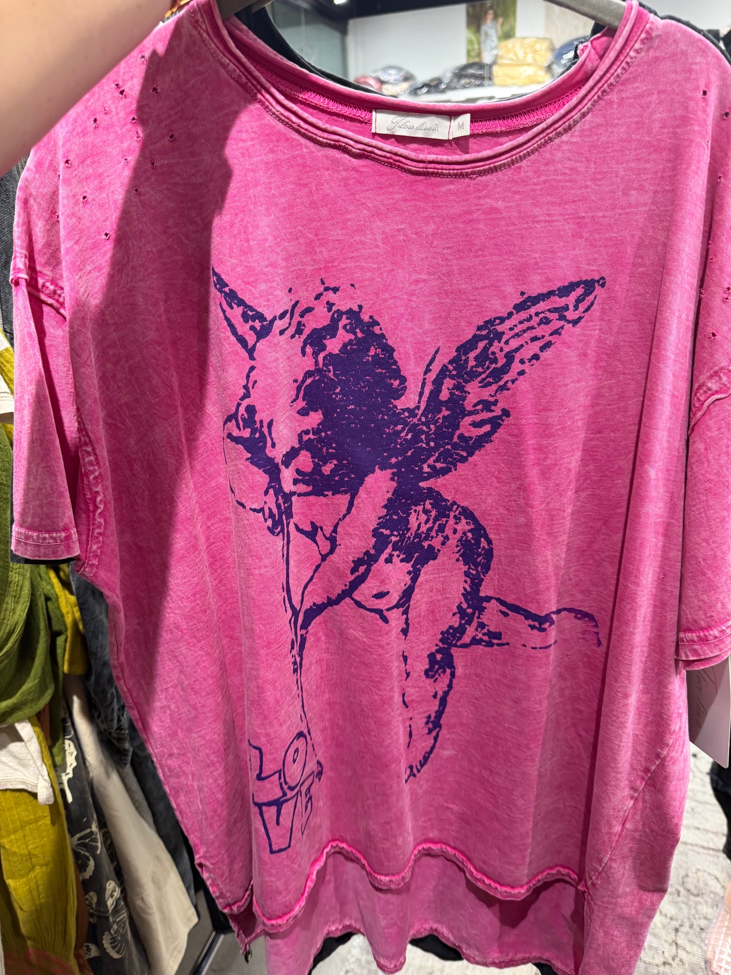 PINK LOVE CHERUB T-SHIRT