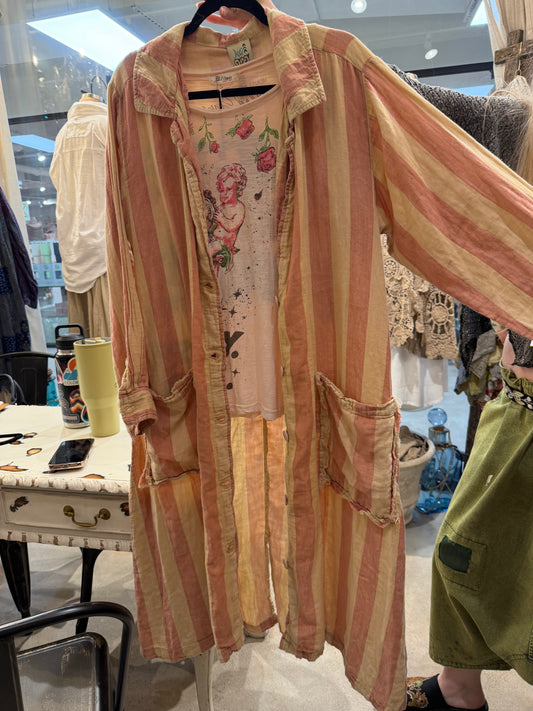 Dreamliner Stripe Duster Jacket Top