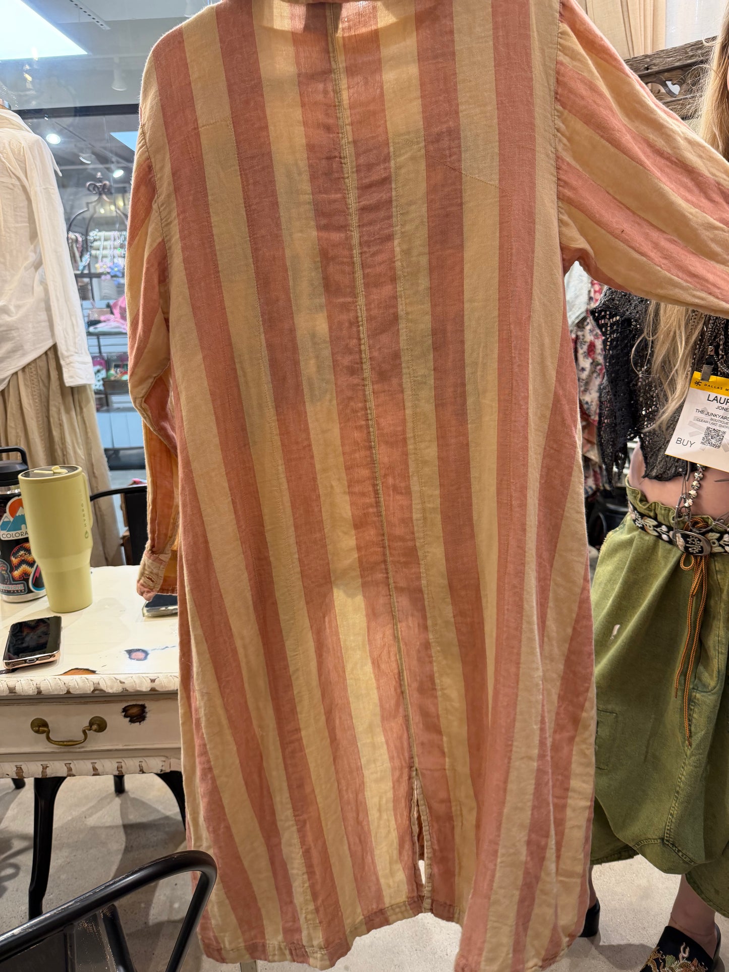 Dreamliner Stripe Duster Jacket Top