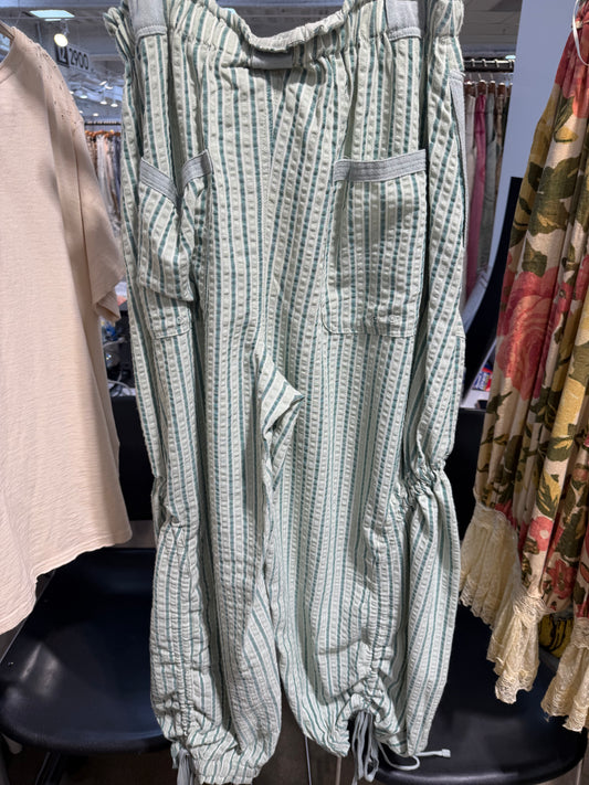 PRE ORDER Boho Mint Striped Pants