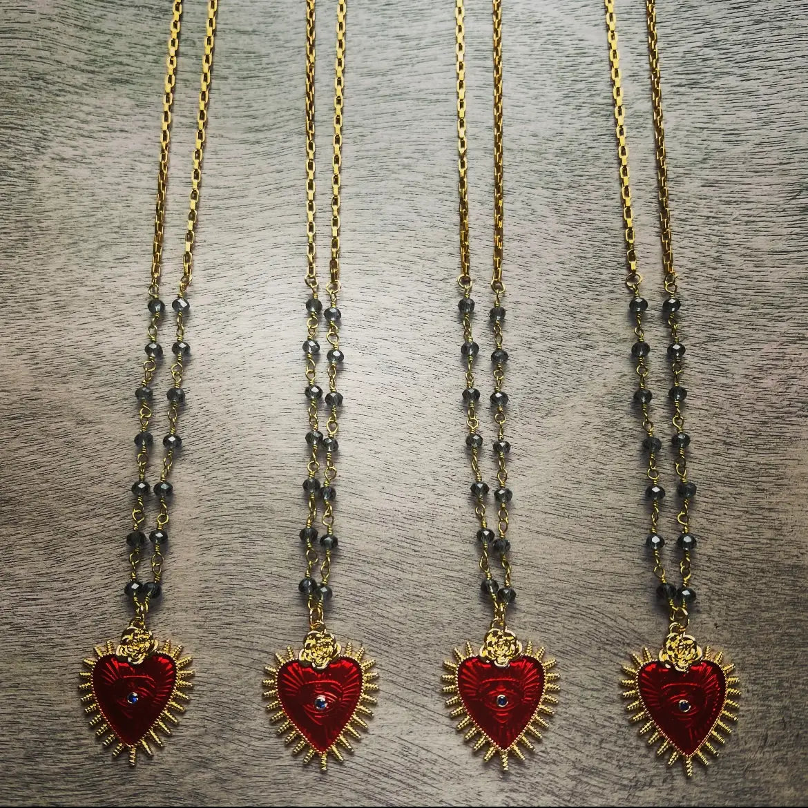 Corazon Enamel Necklace