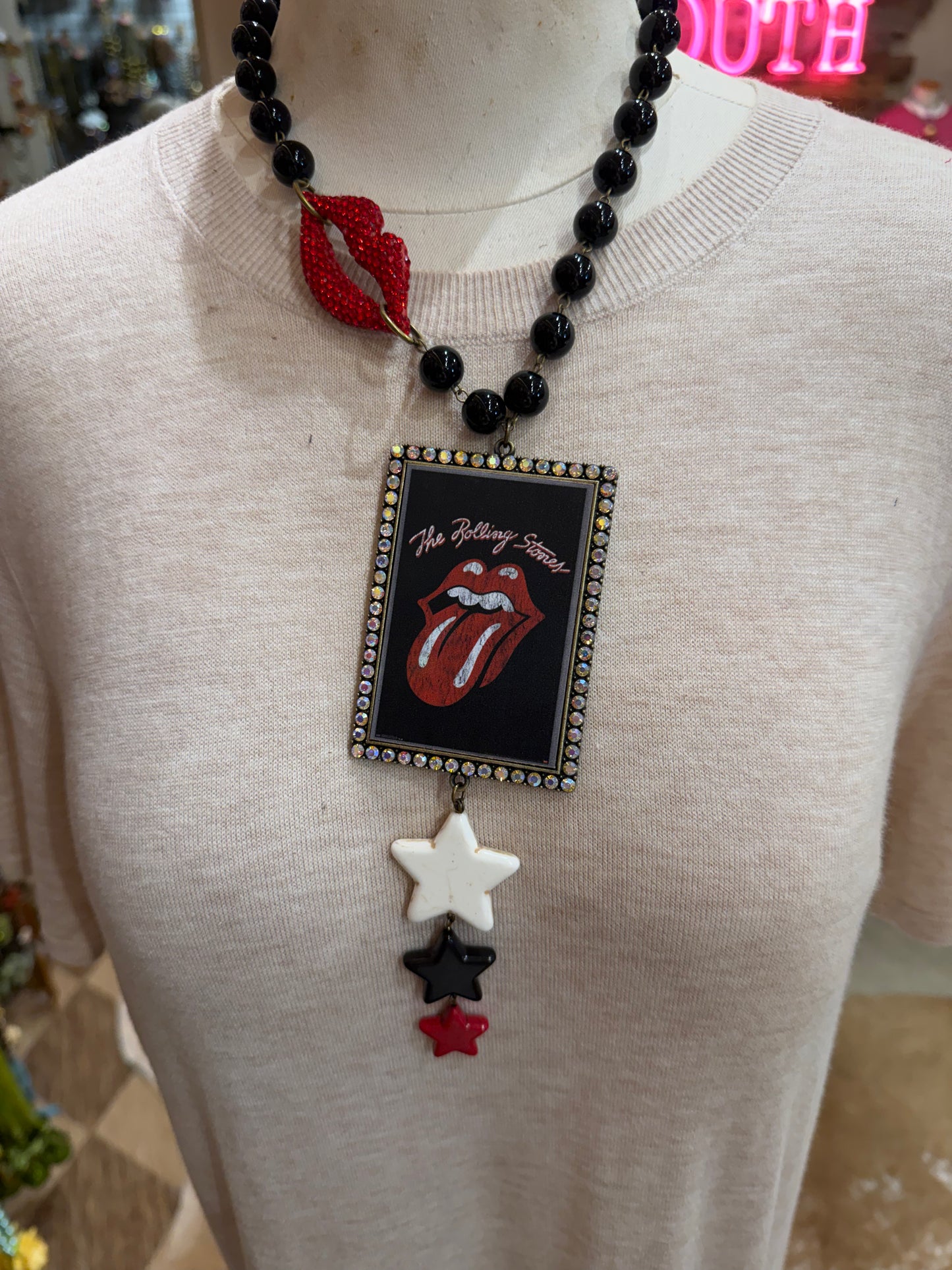 Rolling Stones Necklace