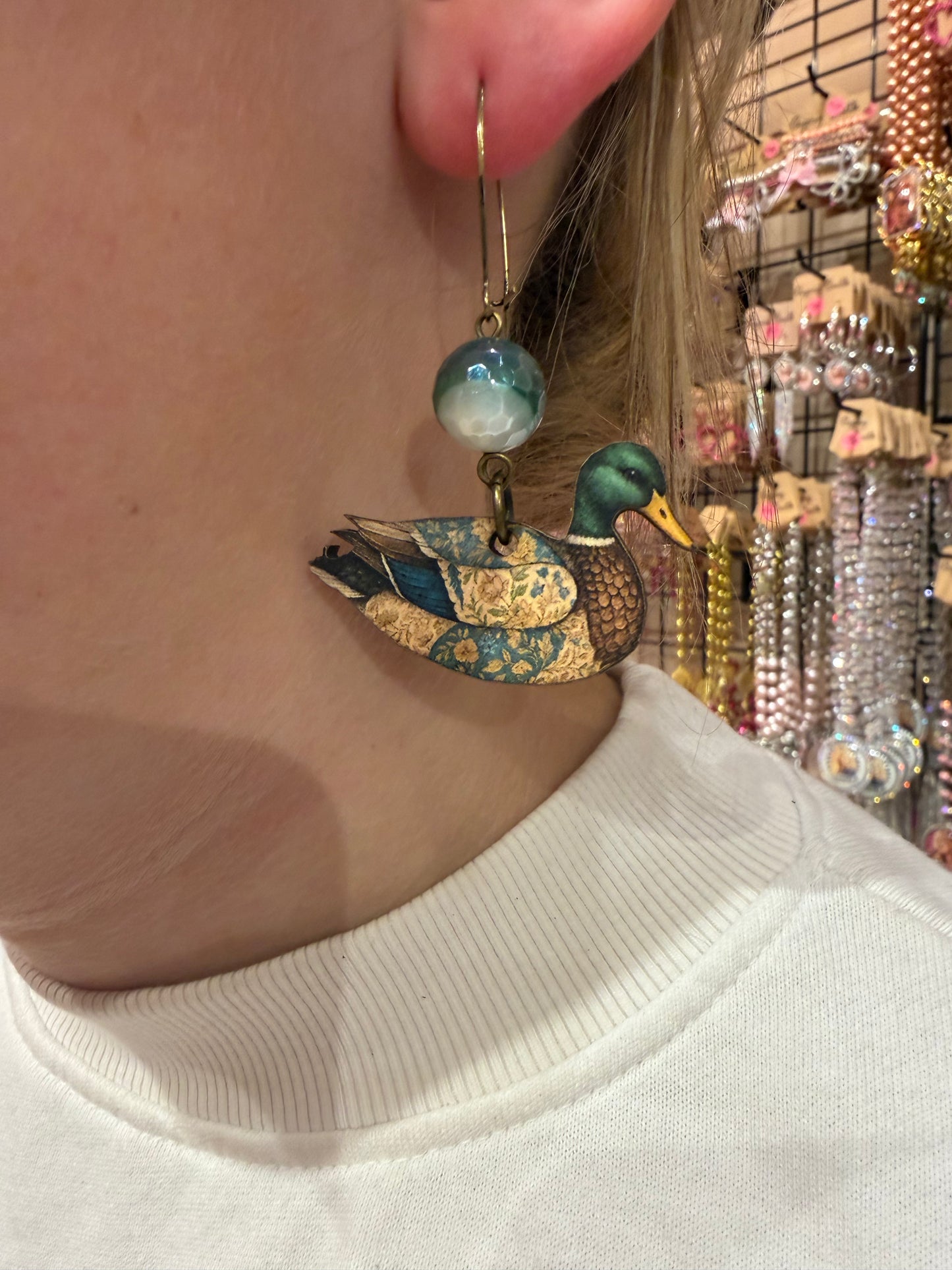 Duck Earrings