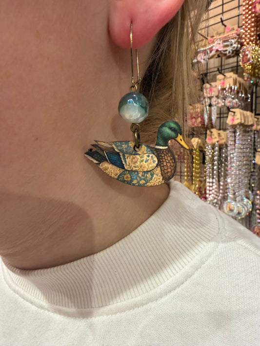 Duck Earrings