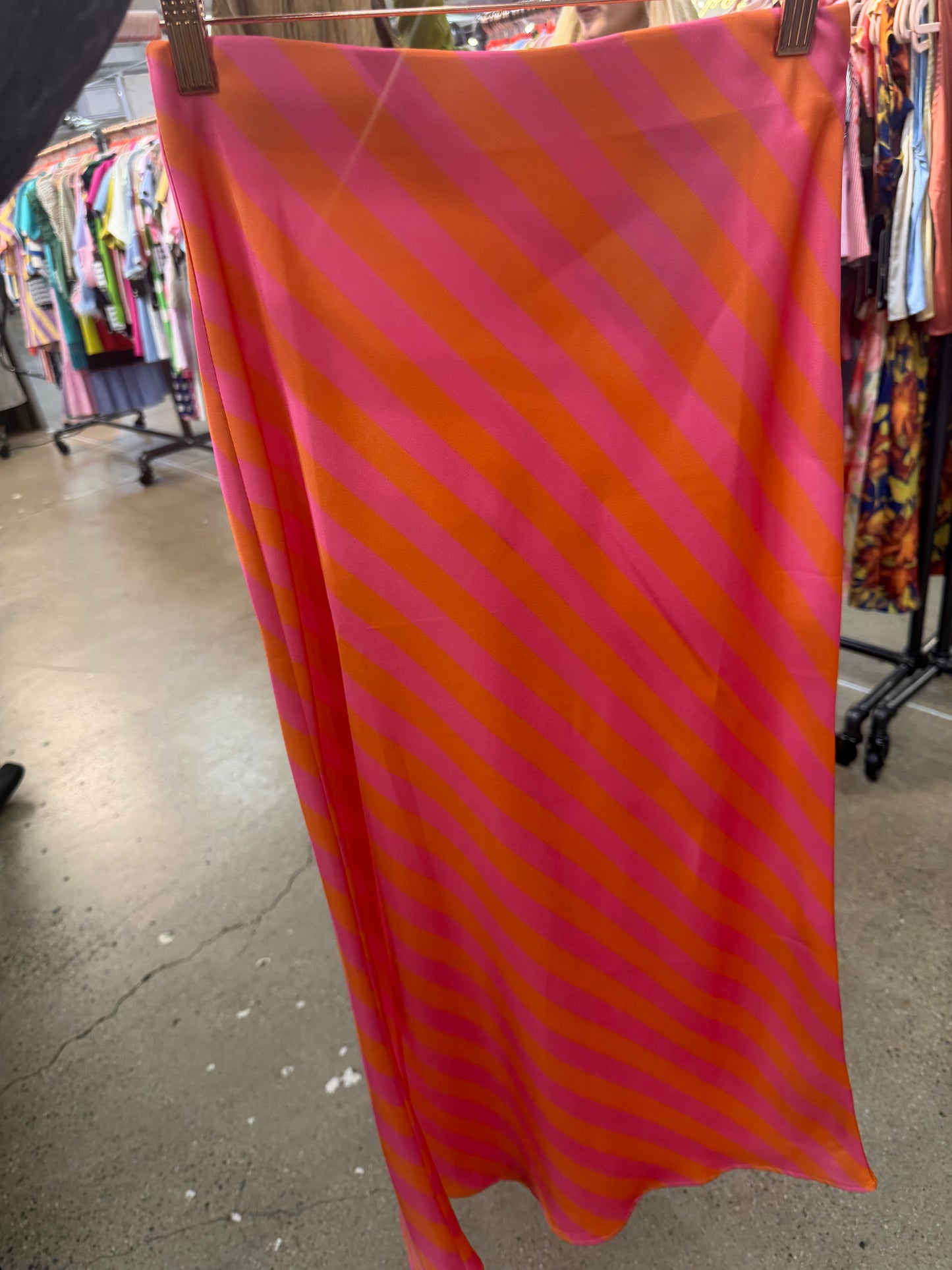Pre Order: Dusty Pink/Plum Maxi Skirt