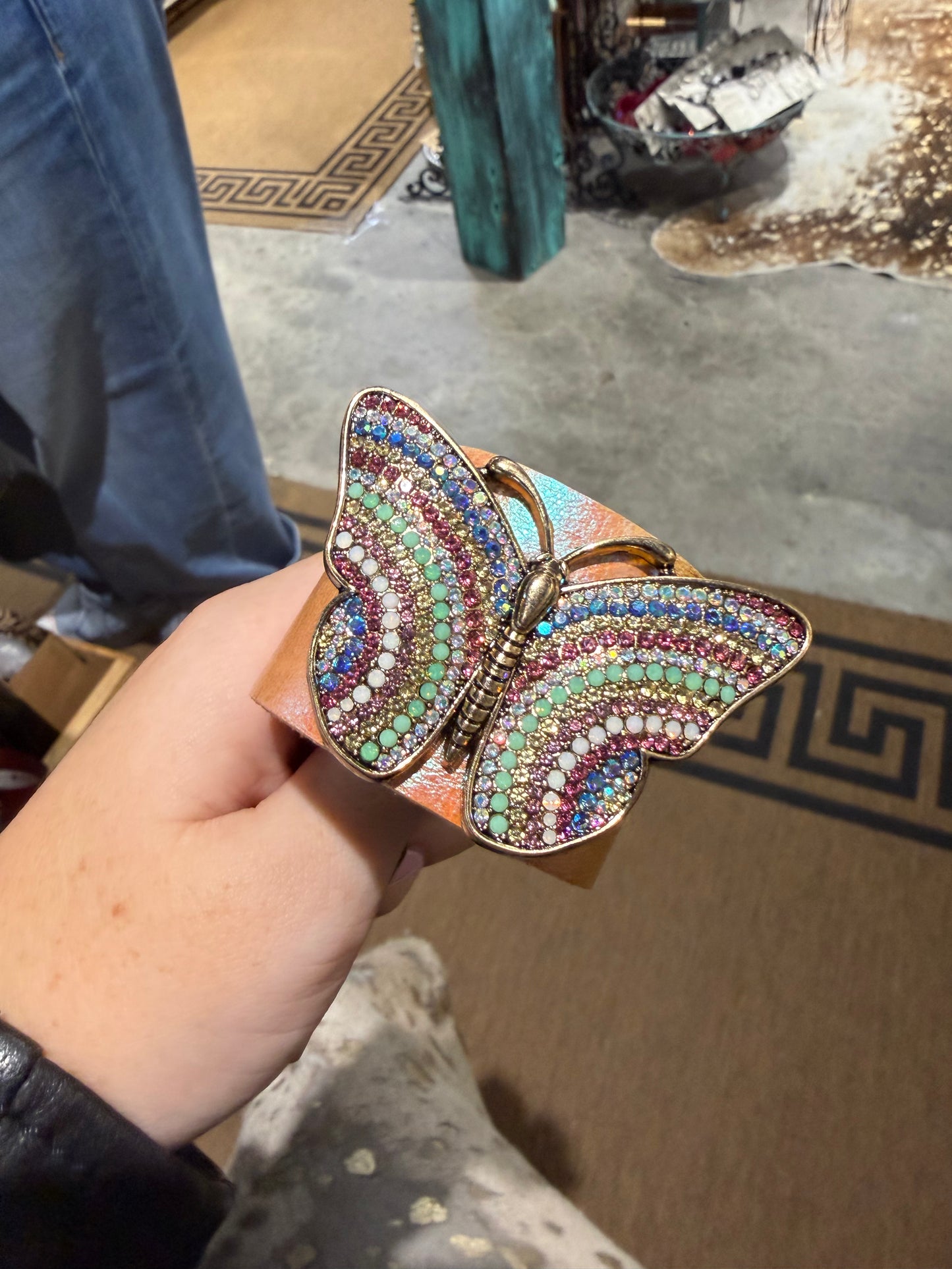 Multi Shiny Butterfly Bracelet
