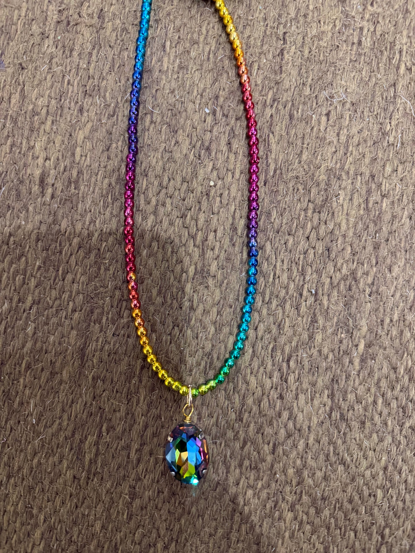Rainbow Crystal Necklace