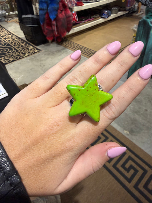 Green Star Ring