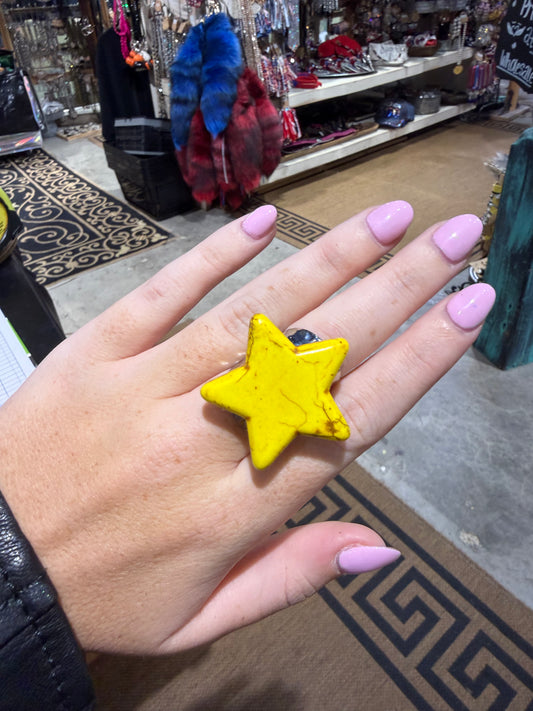Yellow Star Ring