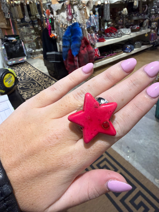 Pink Star Ring