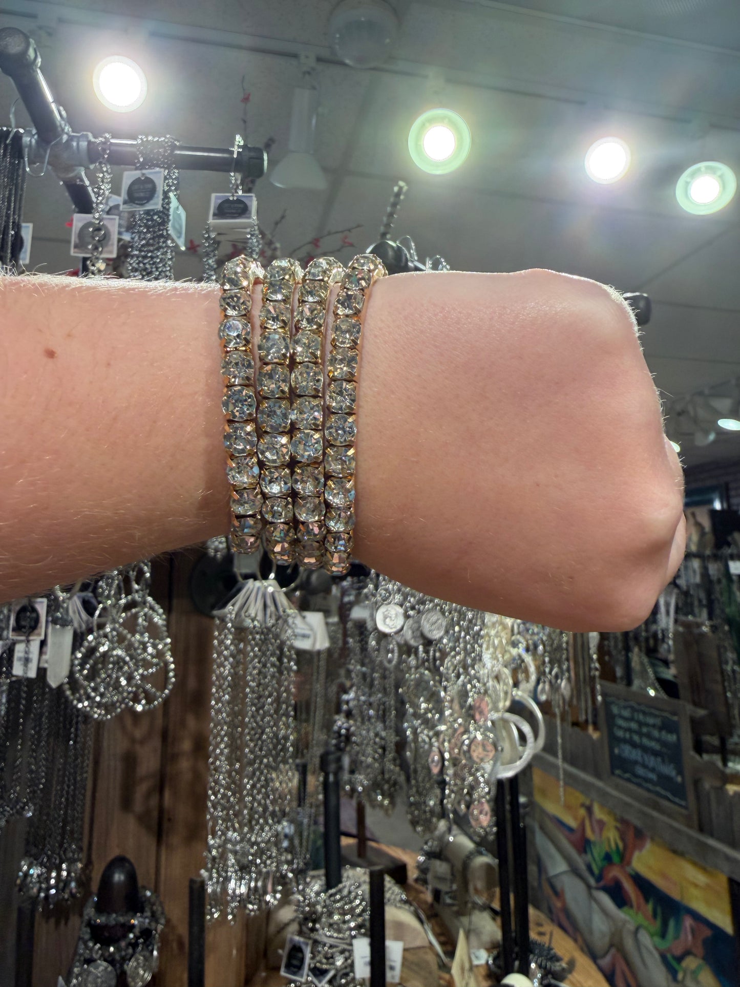 Gold Bling Bundle Stretch Bracelets