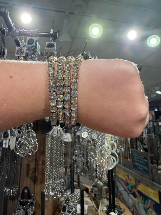 Gold Bling Bundle Stretch Bracelets