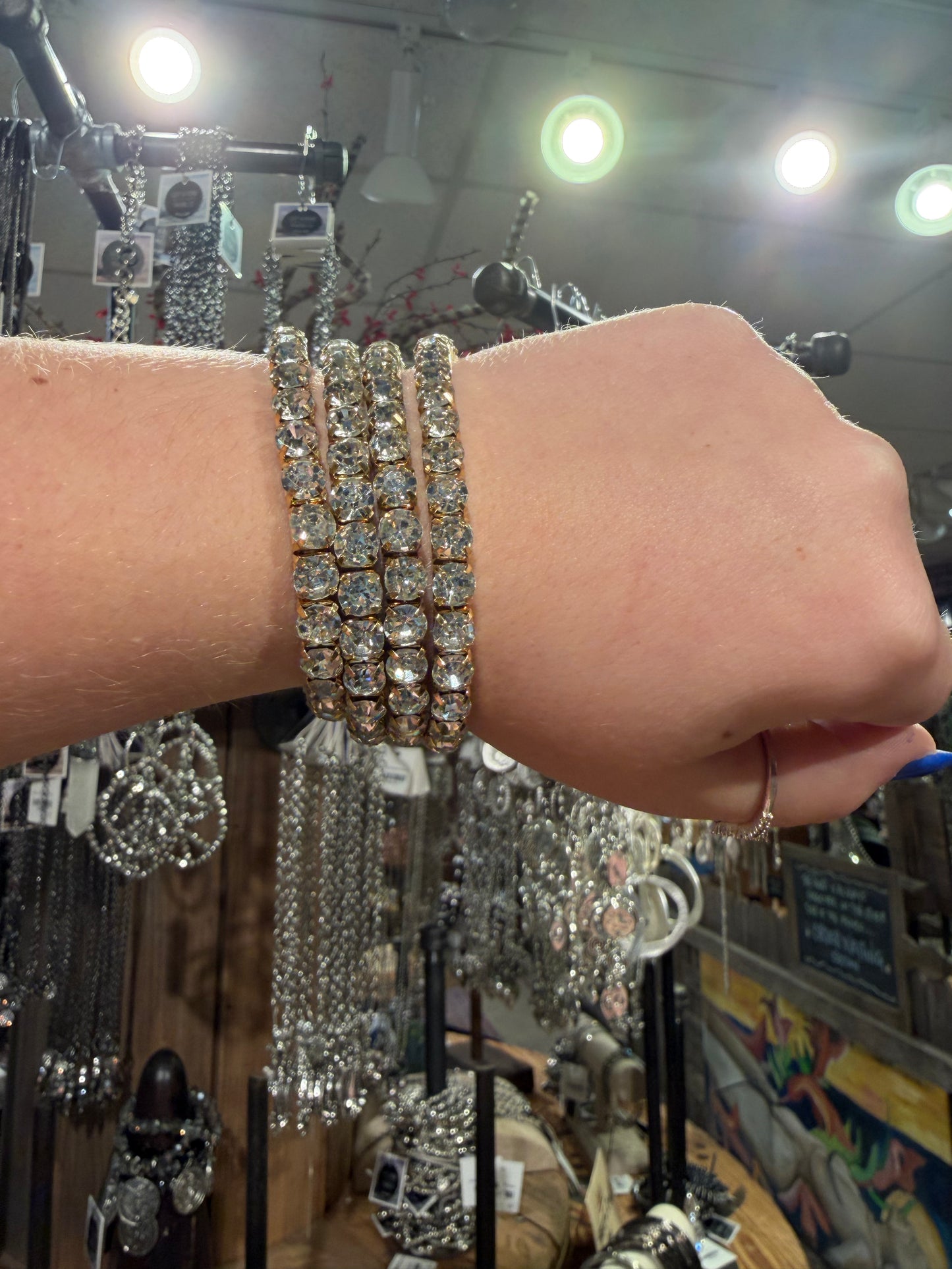 Gold Bling Bundle Stretch Bracelets
