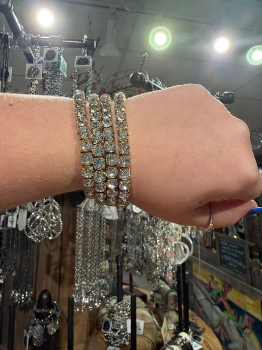 Gold Bling Bundle Stretch Bracelets
