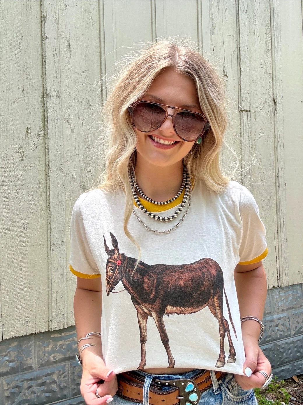 Vintage Donkey Ringer T-Shirt