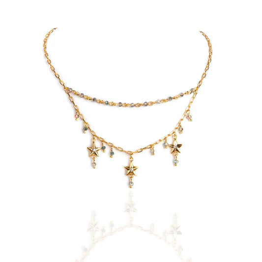 Esme Gold Star Necklace