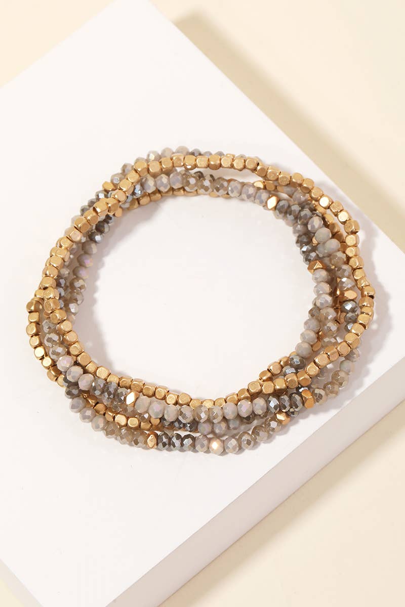 Beaded Stackable Bracelet Set