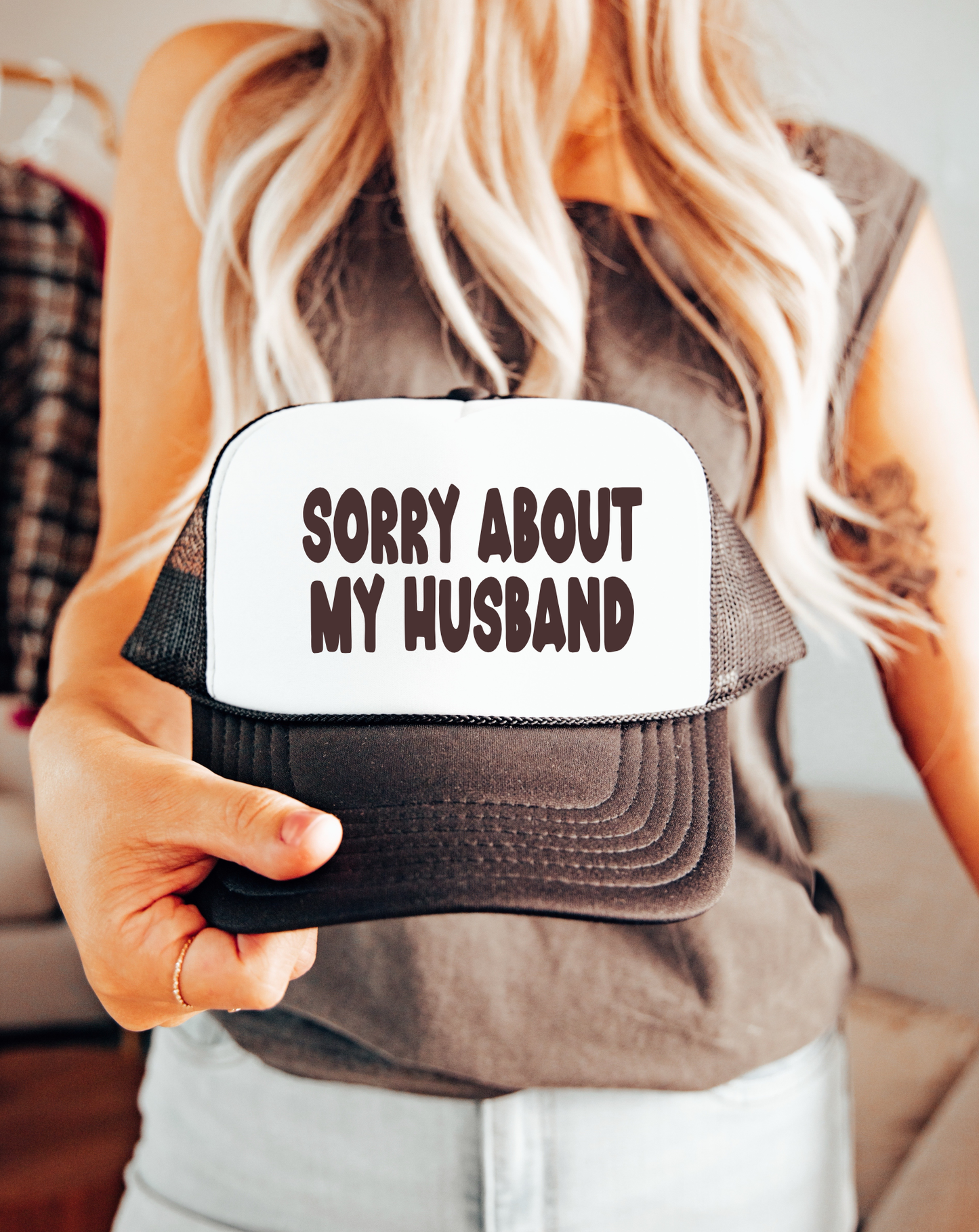 Sorry About My Husband TRUCKER CAP