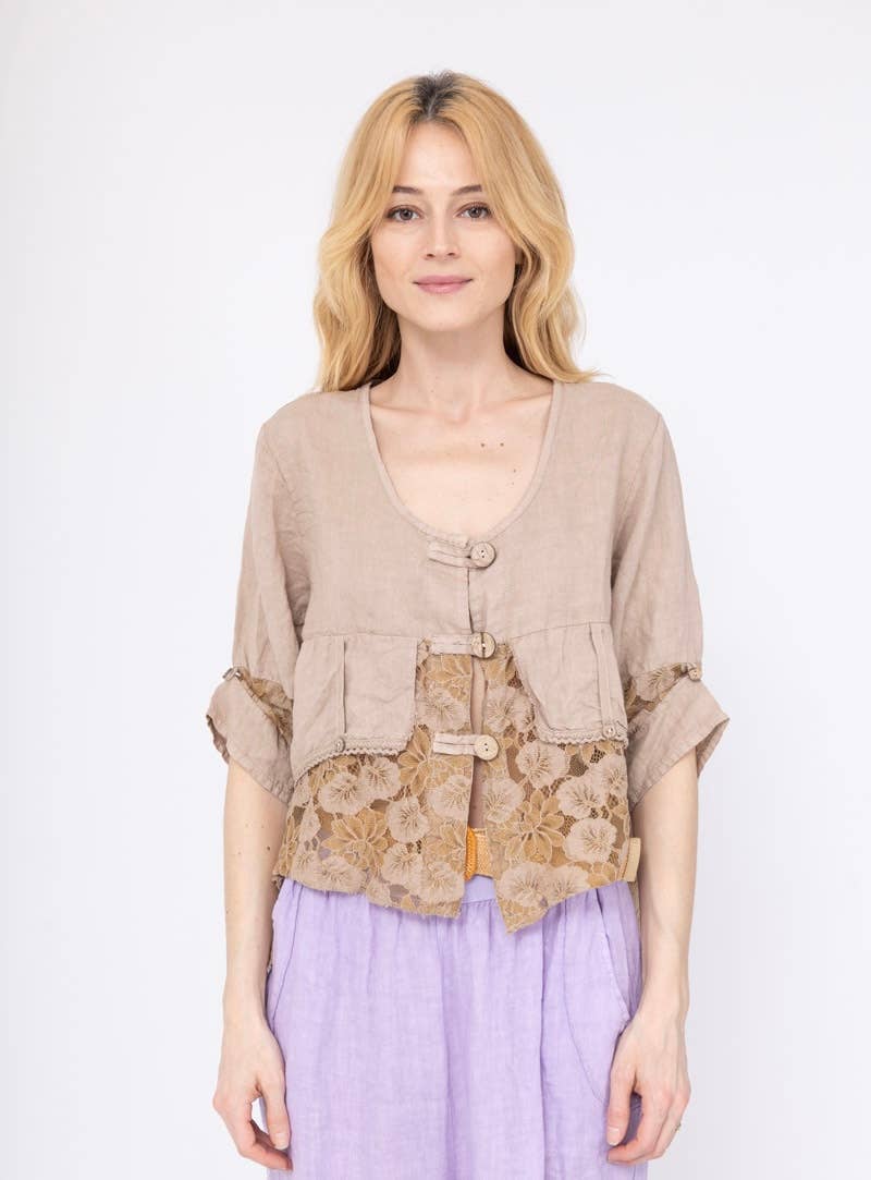 Jacket 100% linen
