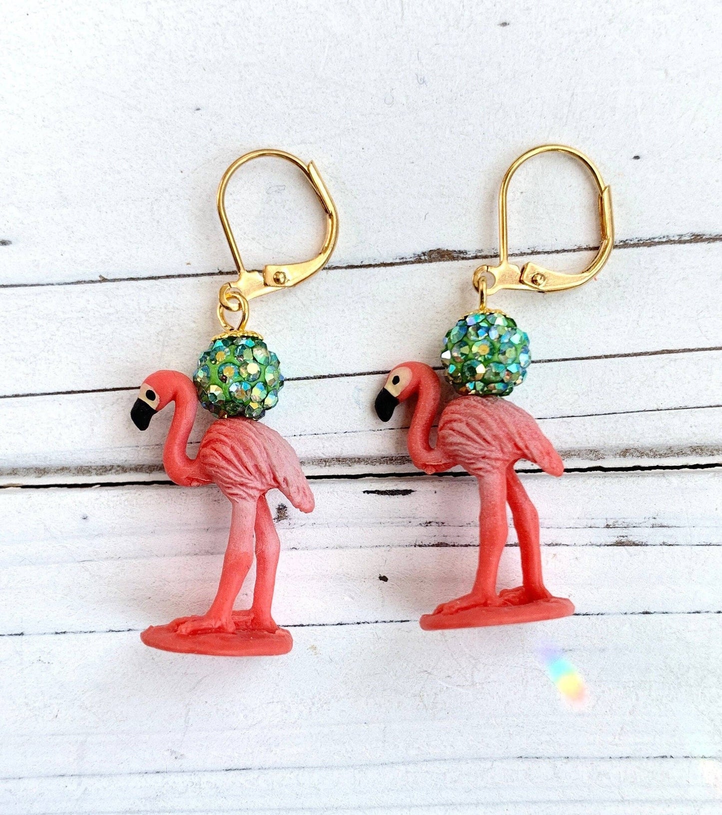 Miniature Flamingo Earrings