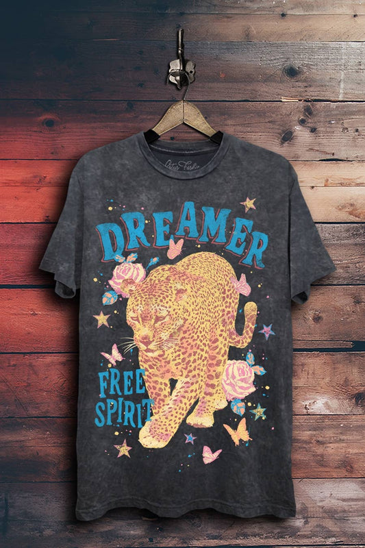 Dreamer Leopard Graphic Top
