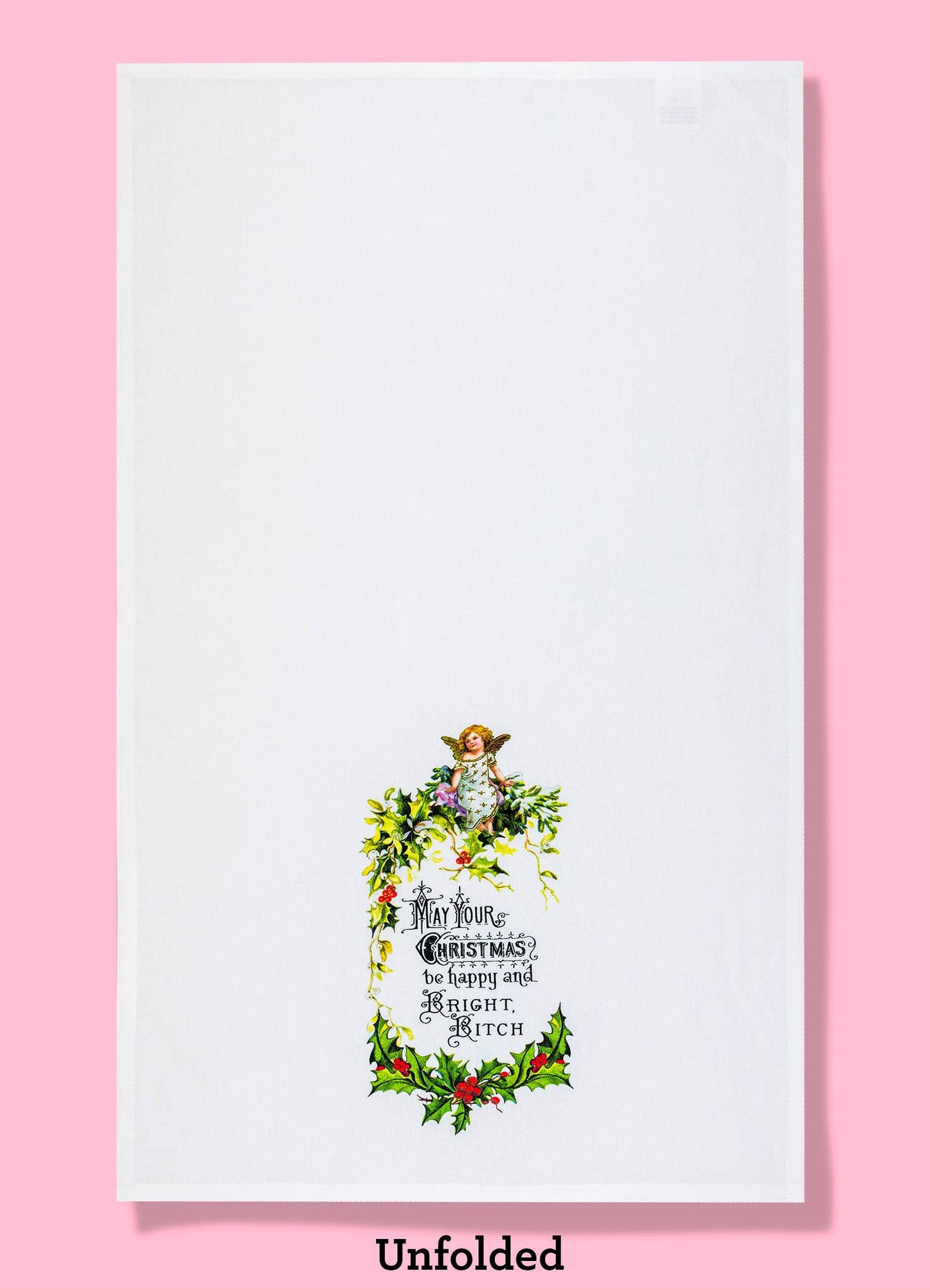 May Your Christmas Be Happy and Bright B*tch dishtowel