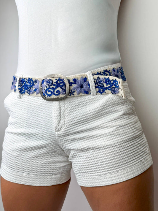 Atelier Azul Wide Embroidered Belt
