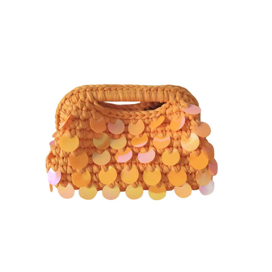 Tropez Woven Bag - Orange