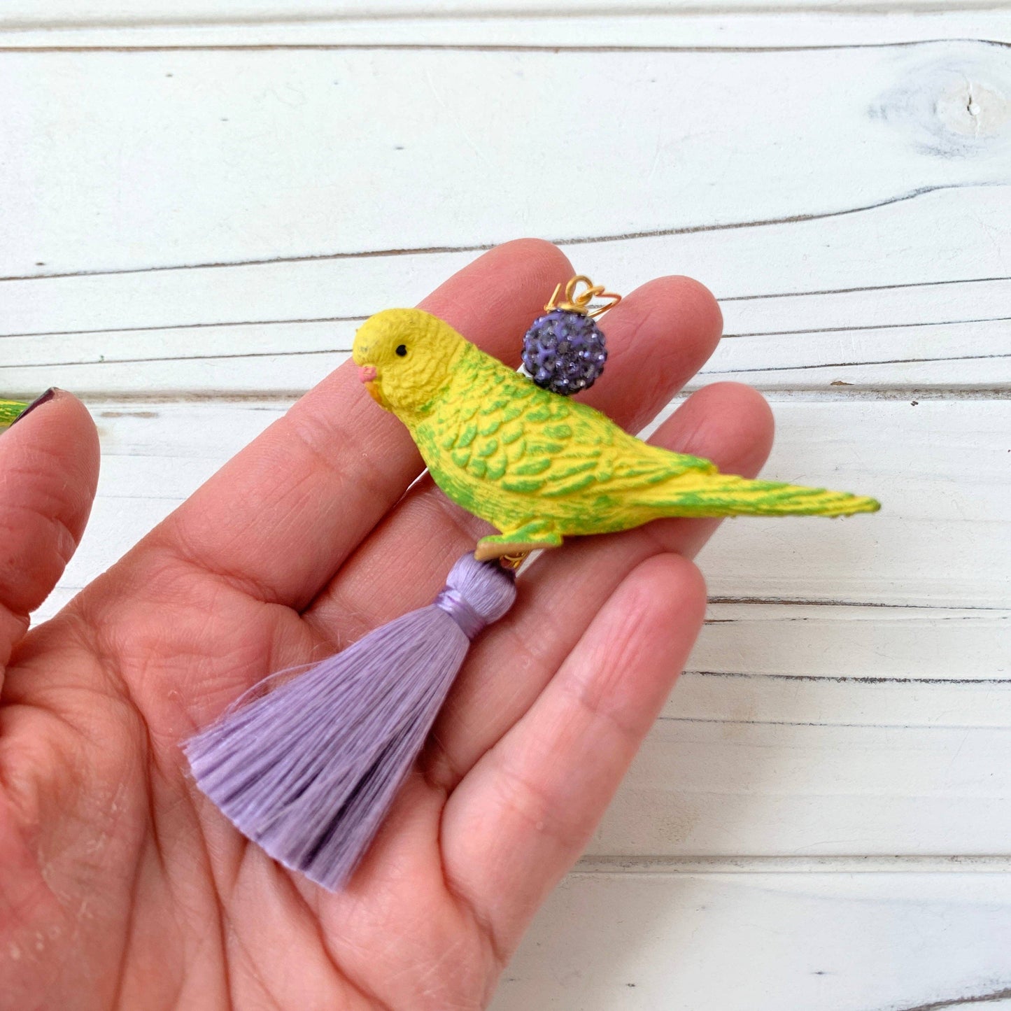 Parakeet Tassel Earrings