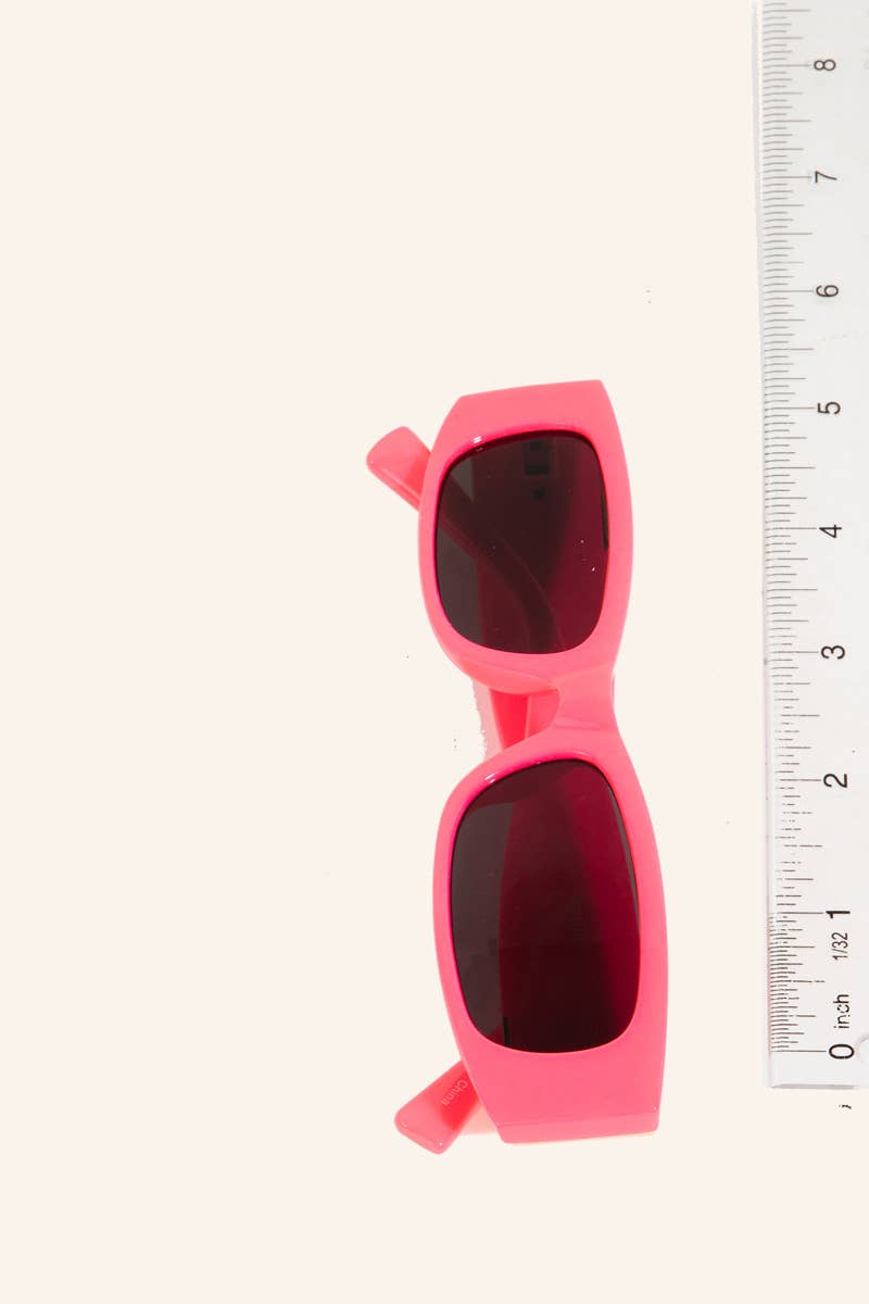 Colorful Rectangle Frame Sunglasses