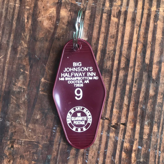 Motel Key Chain - Big Johnson's Halfway Inn