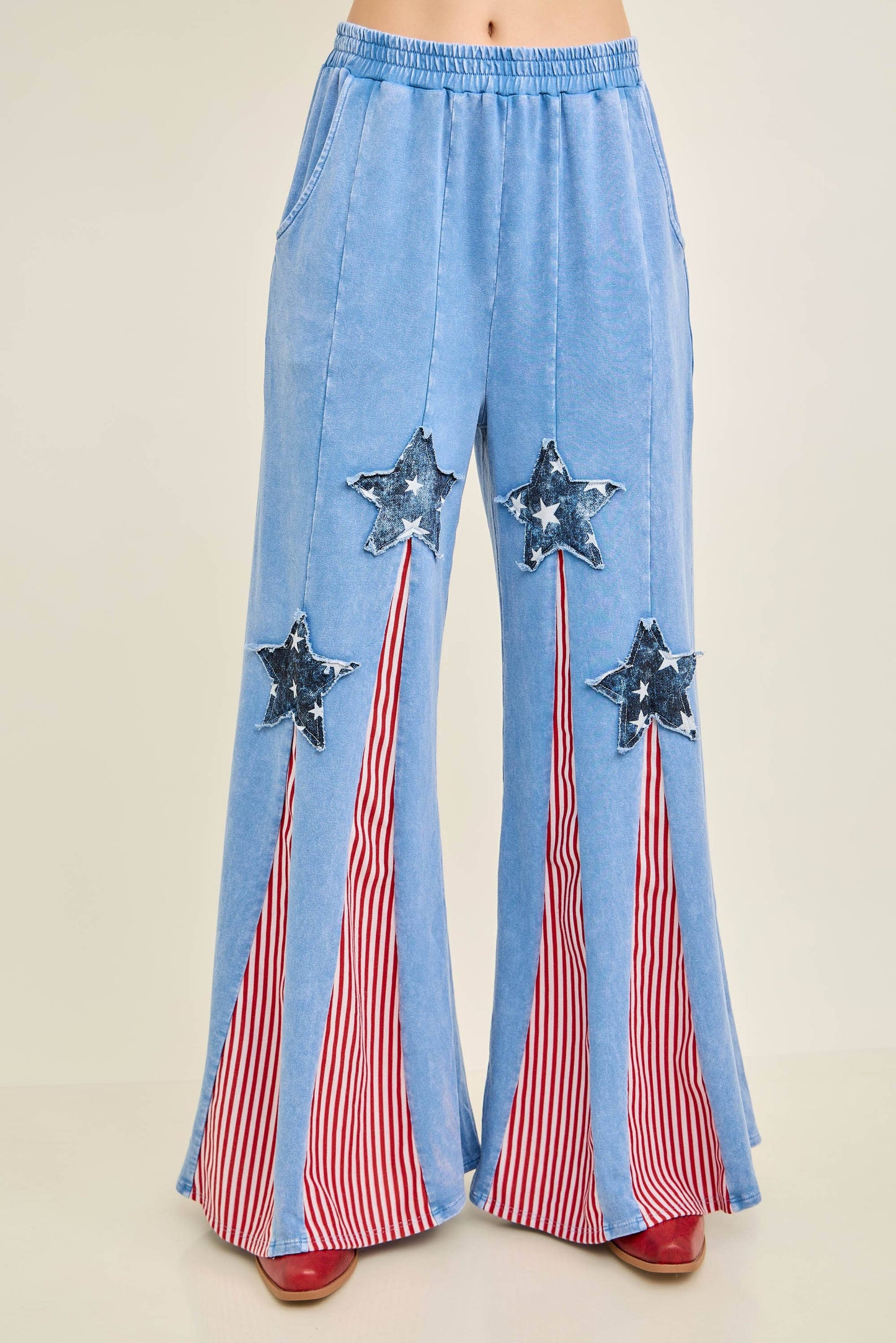Americana Mineral Washed Flare Pants