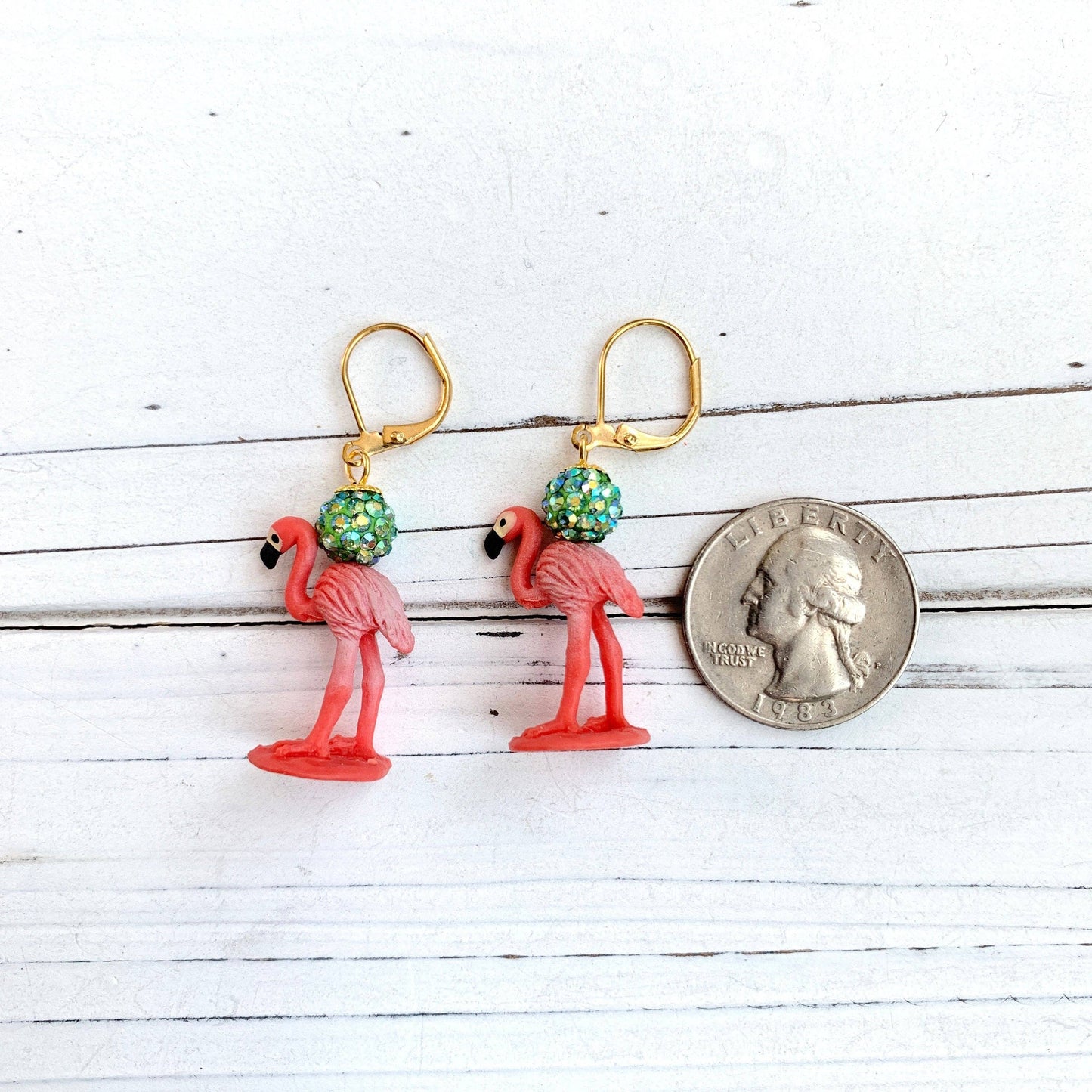 Miniature Flamingo Earrings