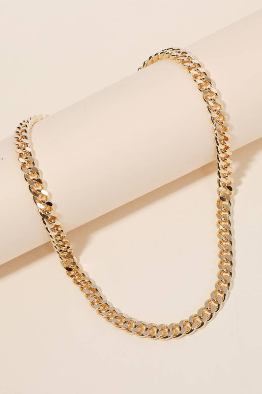 Lobster Clasp Curb Chain Necklace