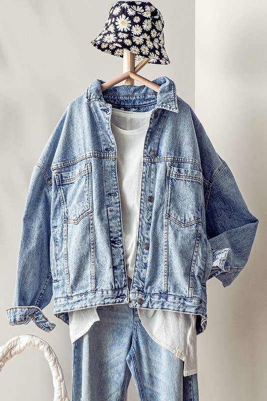 DENIM BUTTON-UP JACKET