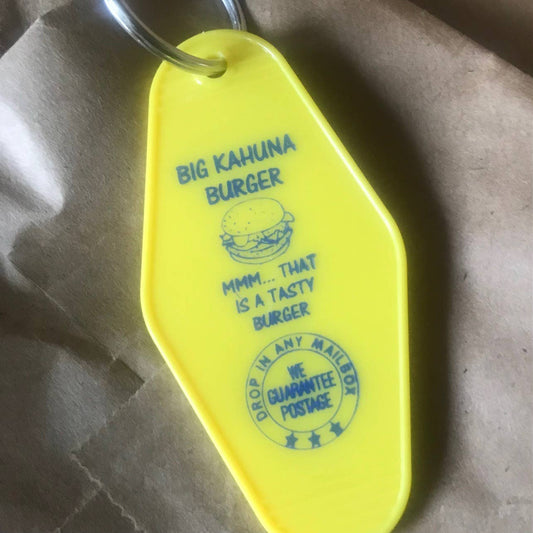 Motel Key Fob - Big Kahuna Burger (Tarantino Movies!)