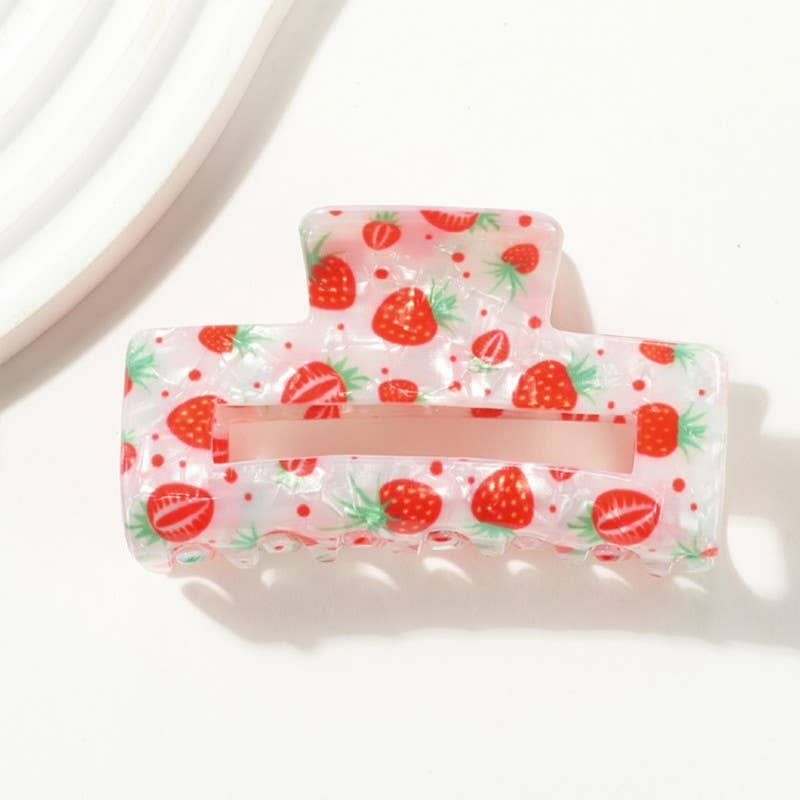 FRUIT HAIR CLAW CLIPS