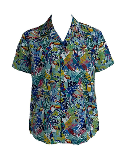 Tropical Toucan Paradise Men’s Camp Shirt