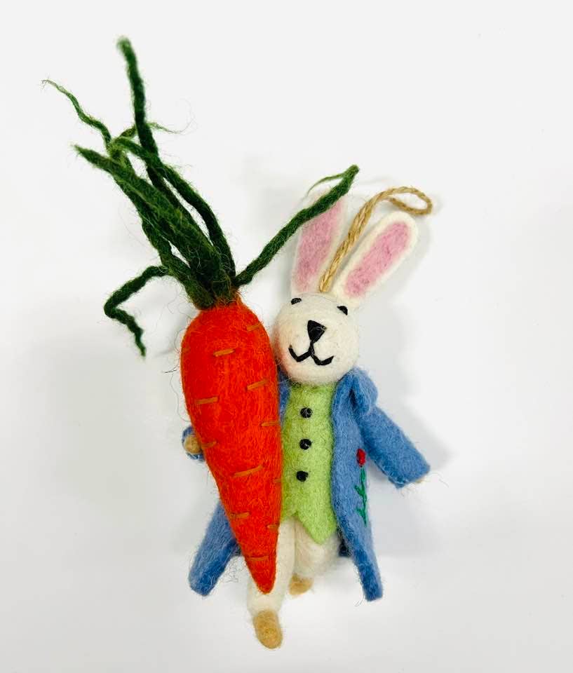 Felt Easter Bunny Ornament Decor