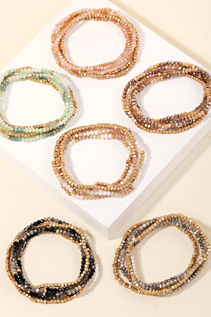 Beaded Stackable Bracelet Set