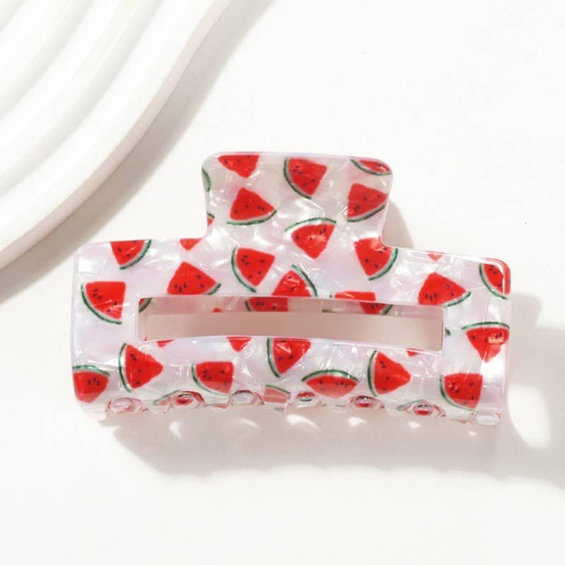 FRUIT HAIR CLAW CLIPS