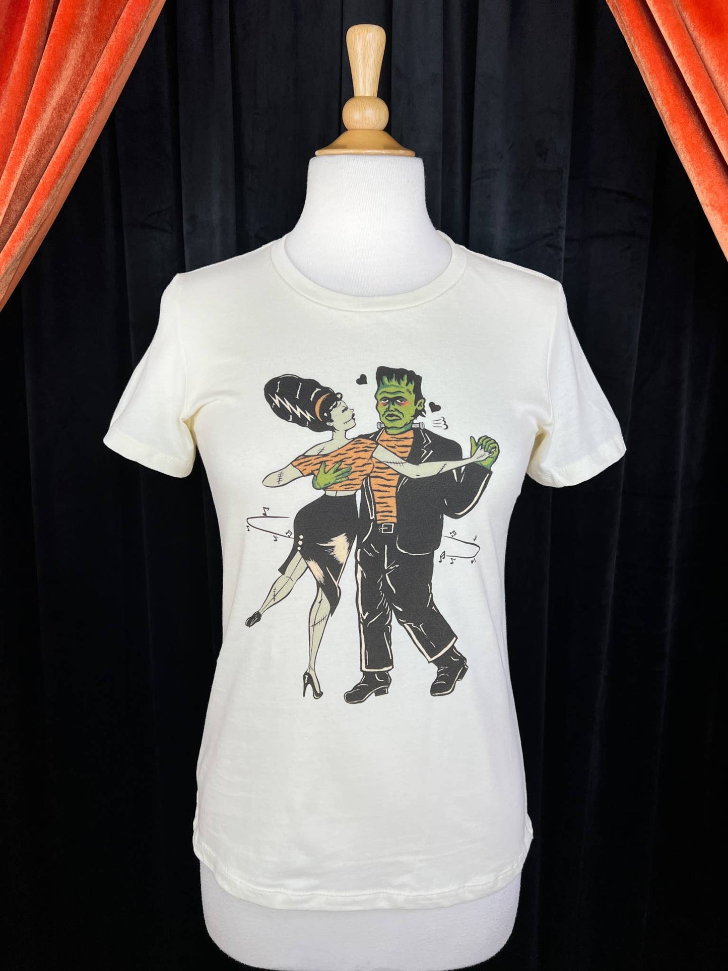 A Waltz with Frankie Fitted Tee in Ivory