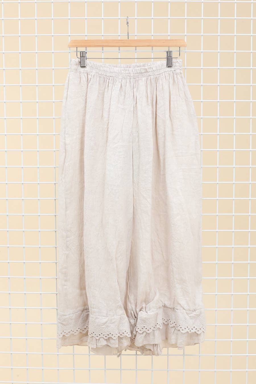 Eyelet Embroidery Linen Bloomers